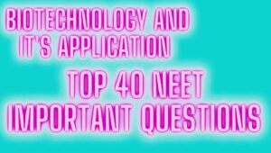 Top 40 NEET Questions 
