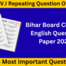 Bihar Board Class 12 English Question Paper 2022