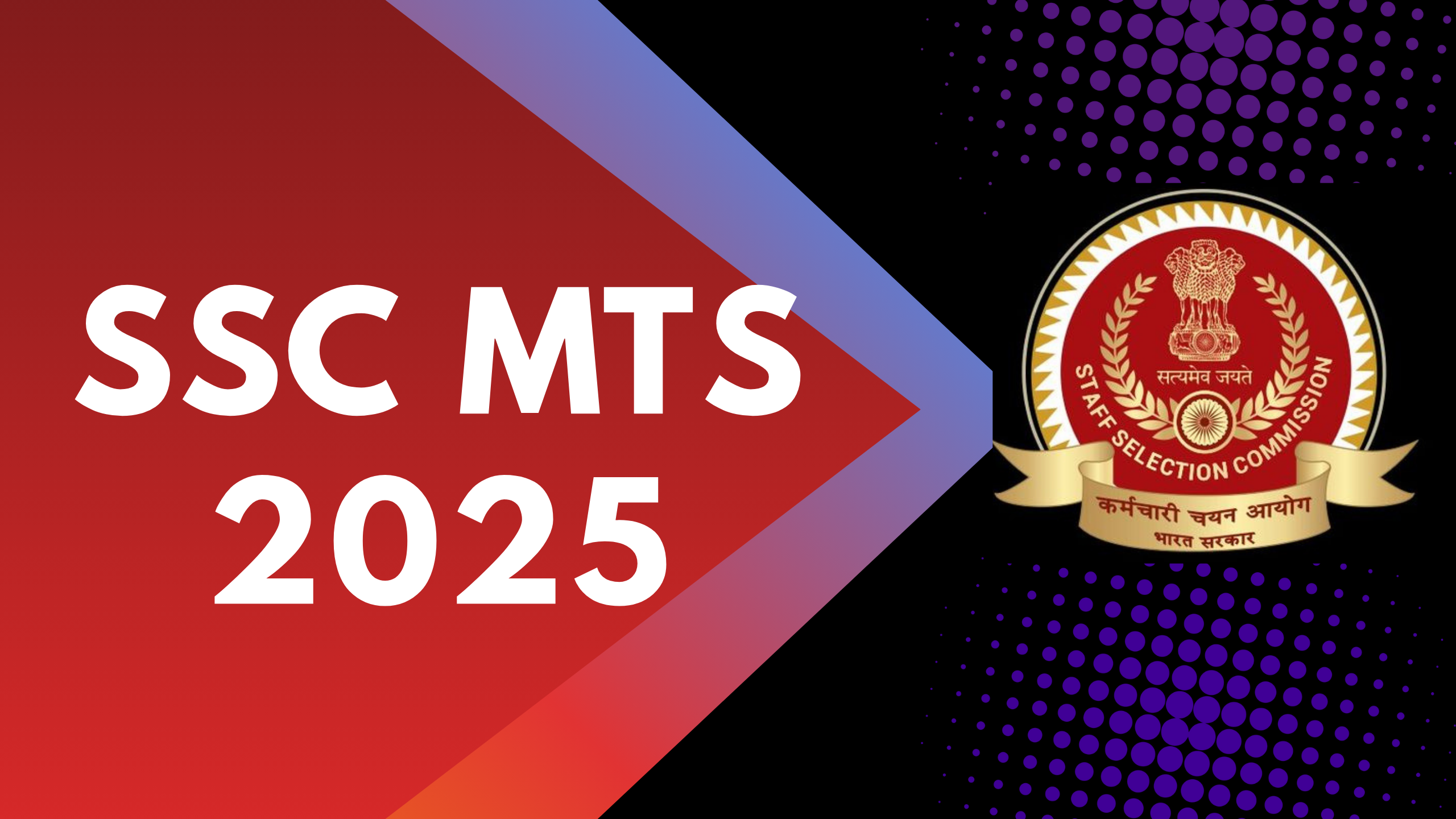 SSC MTS 2025 Notification Out