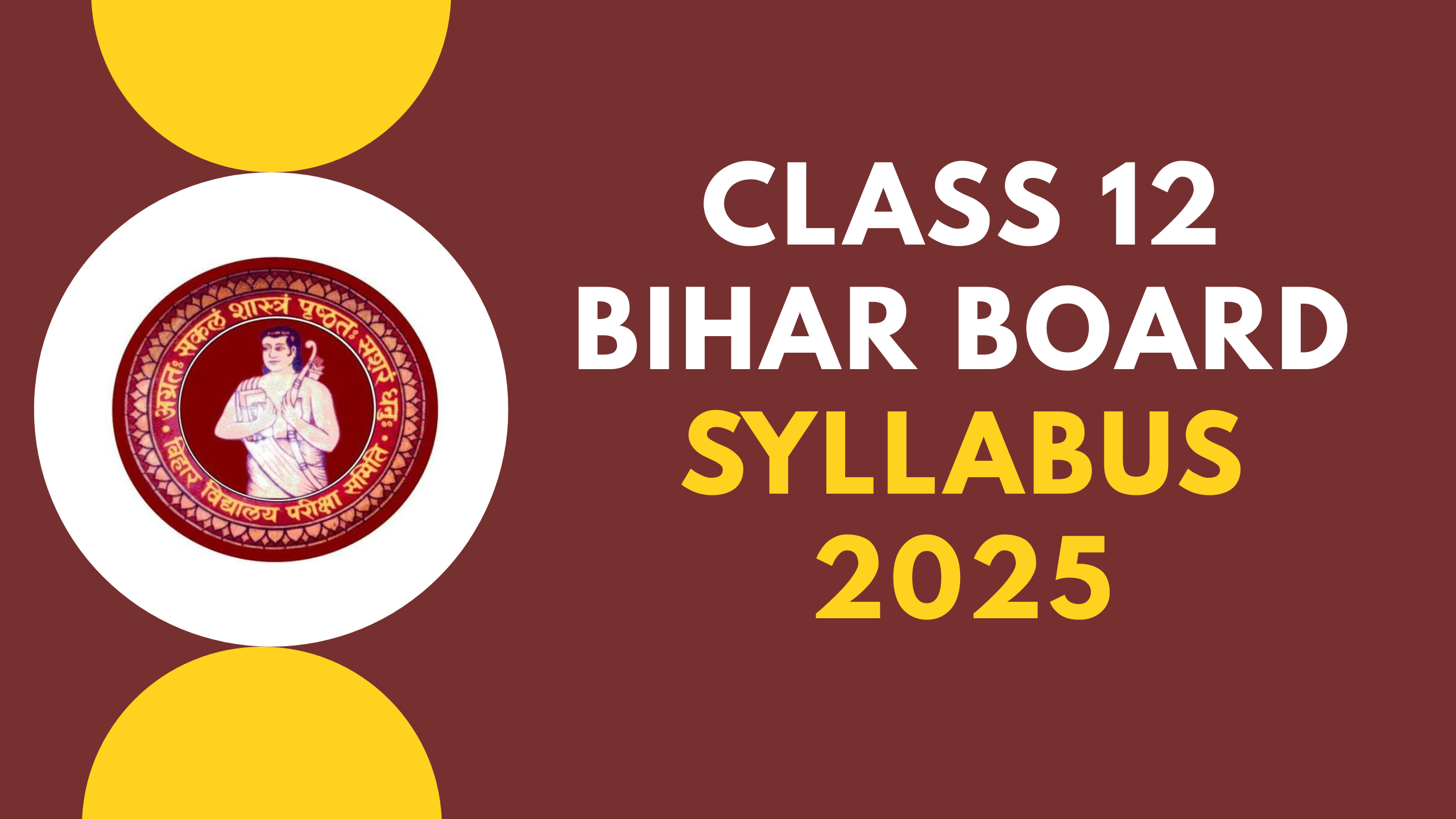 Class 12 Bihar Board Syllabus 2025