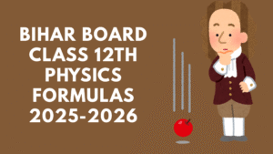 Bihar Board Class 12 Physics Formulas 2025-26
