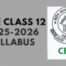 CBSE Class 12 2025-2026 Syllabus