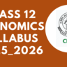 Class 12 Economics Syllabus 2025_2026