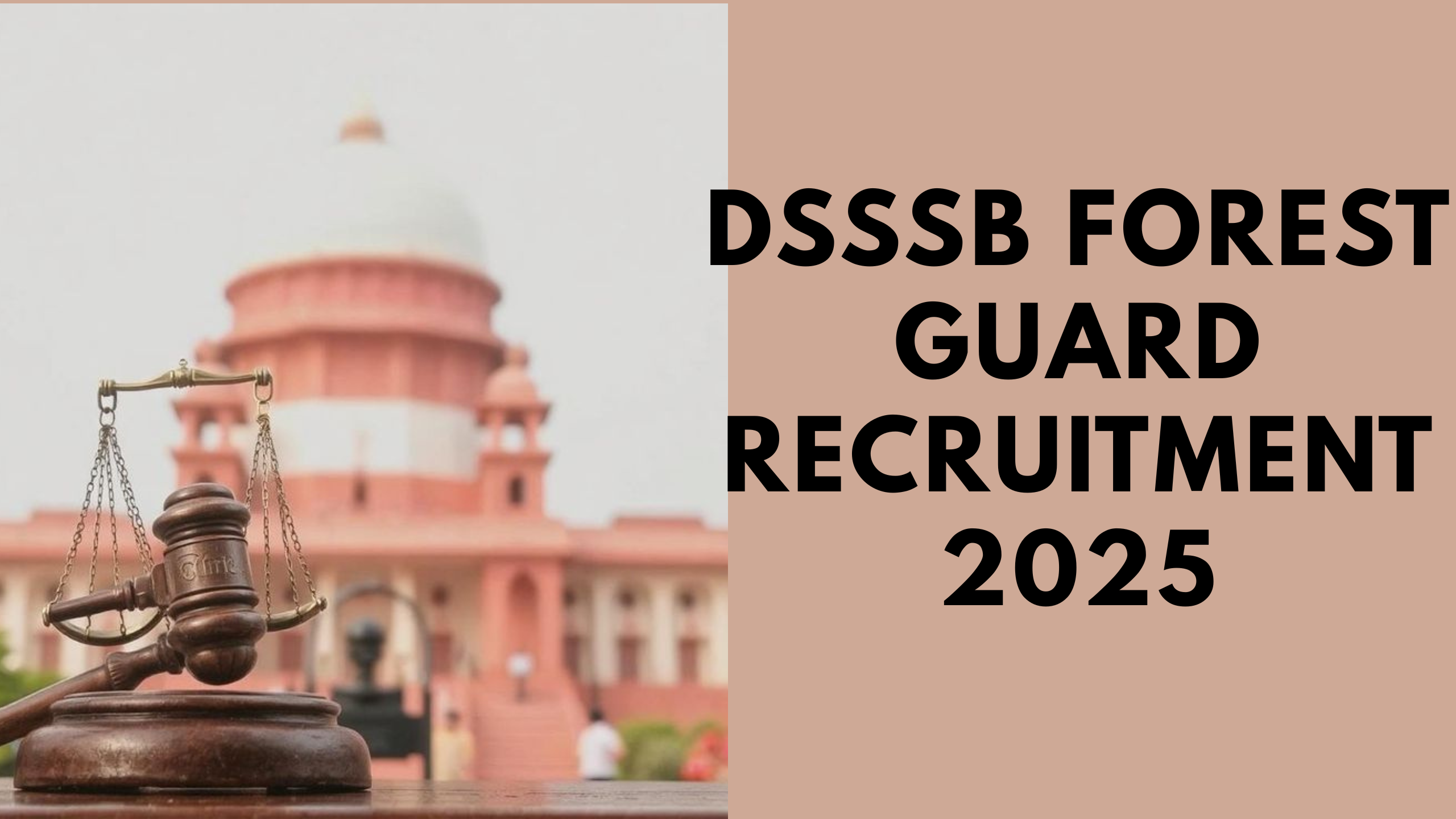 DSSSB Forest Guard Recruitment 2025