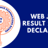 Web JEE Result 2025 Declared