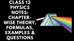 Class 12 Physics Notes: Chapter-wise Theory, Formulas, Examples & Questions