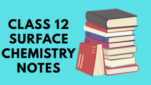 Class 12 Surface Chemistry Notes