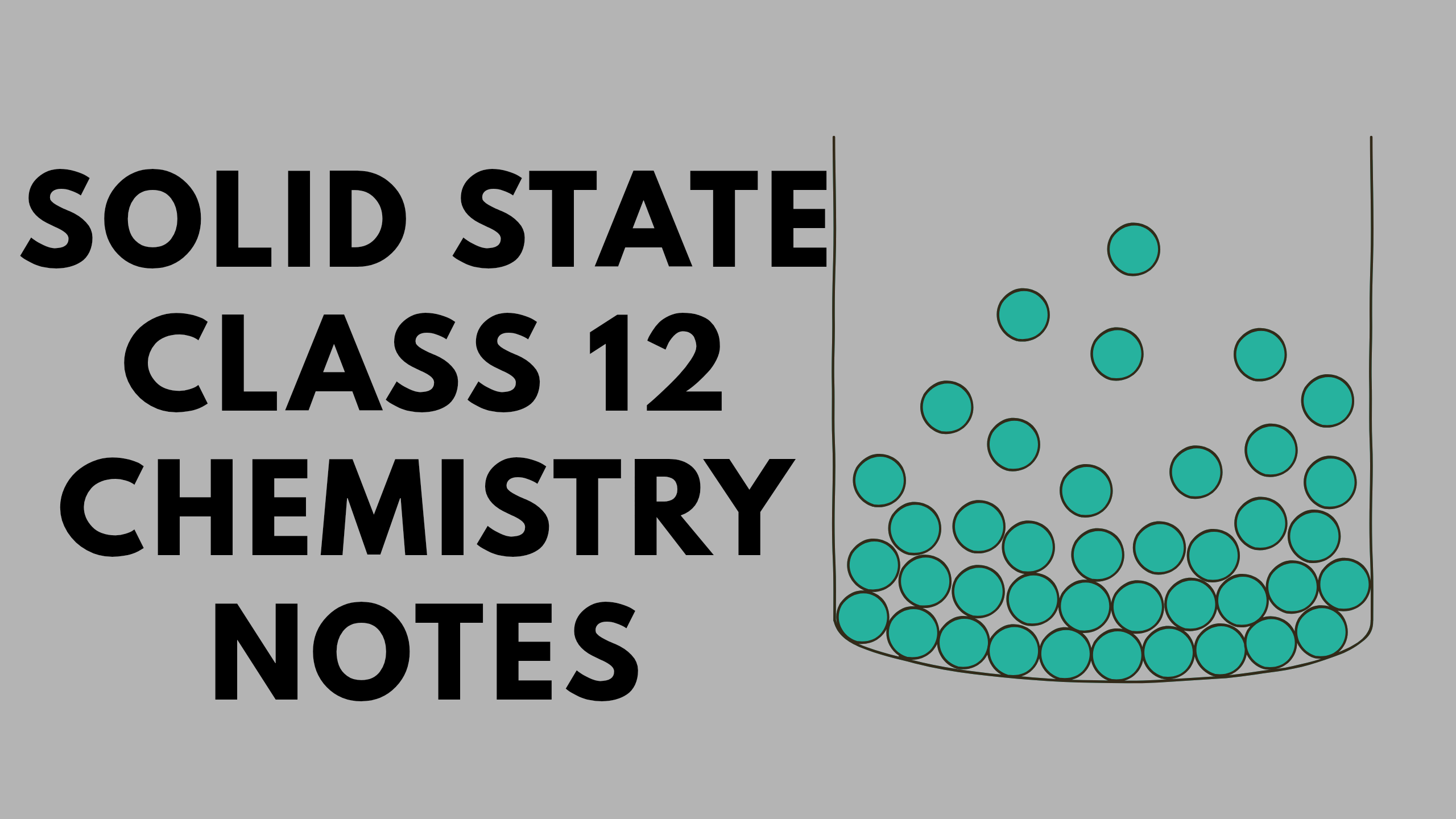 Solid State Class 12 Chemistry Notes