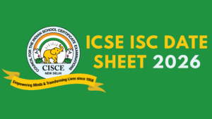 ICSE ISC Date Sheet 2026