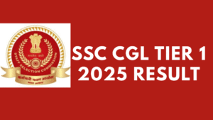 SSC CGL Tier 1 2025 Result